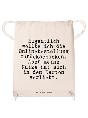 Mr. & Mrs. Panda Stoffbeutel Eigentlich wollte ich die... mit Sp... in Creme