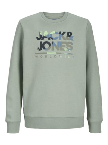 JACK & JONES Junior Sweatshirt 'Luke' in grün
