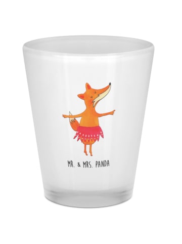 Mr. & Mrs. Panda Schnapsglas Fuchs Ballerina ohne Spruch in Transparent