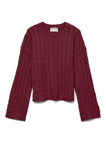 Vero Moda Strickpullover in Zinfandel