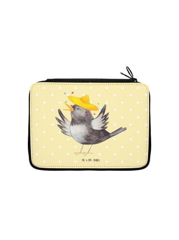 Mr. & Mrs. Panda Mäppchen Rabe Sombrero ohne Spruch in Gelb Pastell