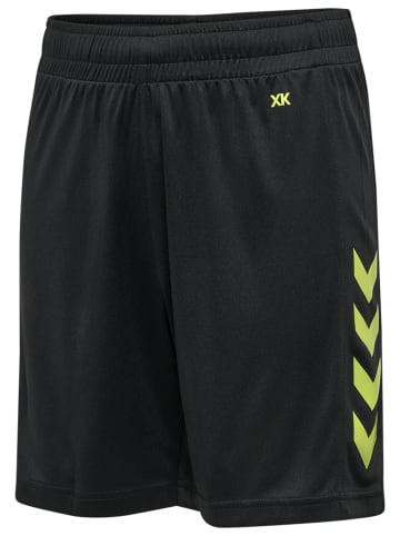Hummel Verstellbare Taille Kurze Hose Hmlcore Kinder in BLACK/LIME POPSICLE