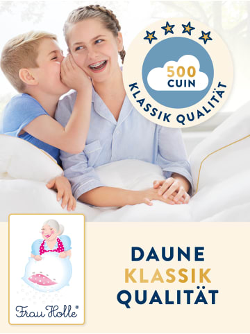 Frau Holle  KLASSIK Kinderbettdecke ''LEICHT'' in Weiß