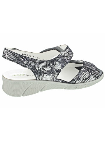 WALDLÄUFER Keilsandalen für Damen in blau