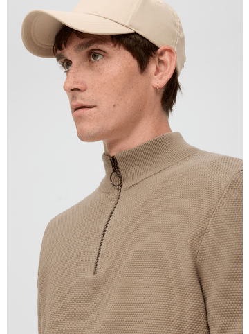 QS Strickpullover langarm in Braun