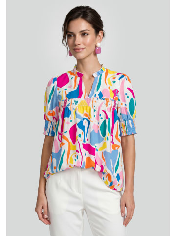 Usha Women Blouse in Multicolor White