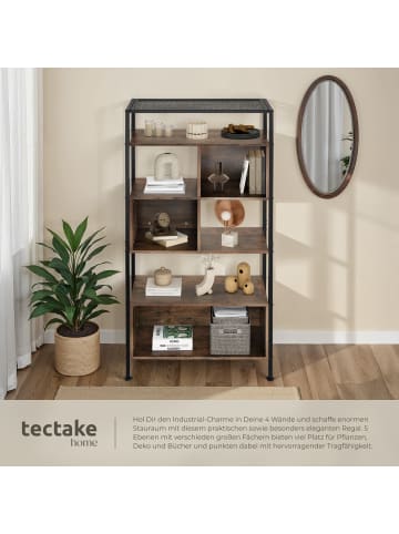 tectake Standregal mit 5 Ebenen, inklusive Kippschutz, 75 x 31 x 170,5 cm