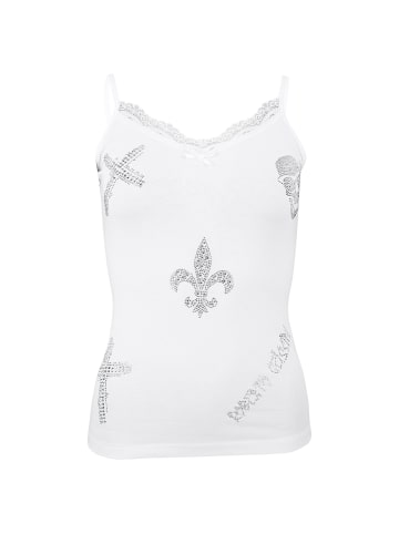 Roberto Geissini Cross Top Weiß