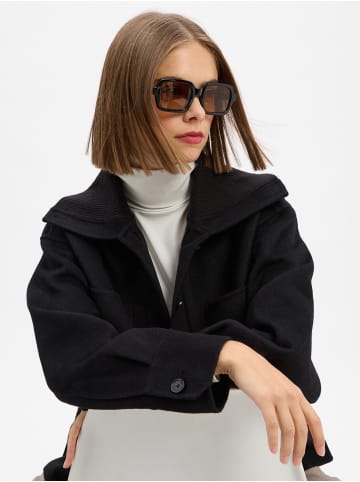 OPUS Kastenjacke Josia in schwarz