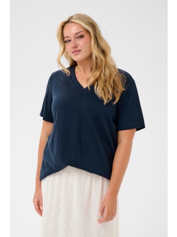 KAFFE curve T-shirt KCannia Loose fit in Midnight Marine