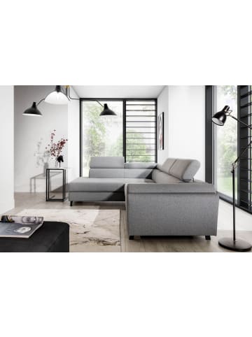 MF Design Katara Recamiere Links in Hellgrau -  (L) 265 x (B) 265 x (H) 92 cm