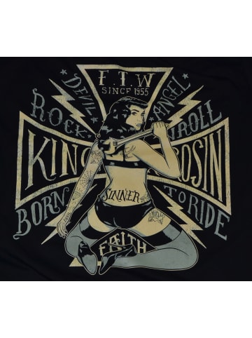 King Kerosin T-Shirt in Schwarz