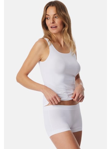 Schiesser Unterhemd / Top Unique Mirco in Weiß / beige