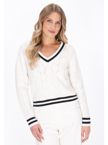 DreiMaster Women Sweater in offwhite navy