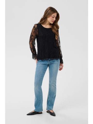 Cream Langarm-Bluse CRMira Regular fit in Pitch Black