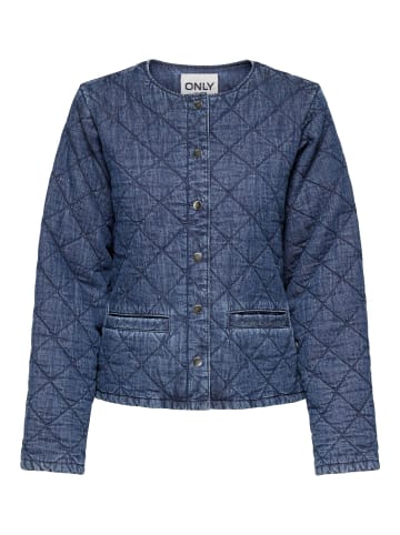 ONLY Steppjacke in Medium Blue Denim