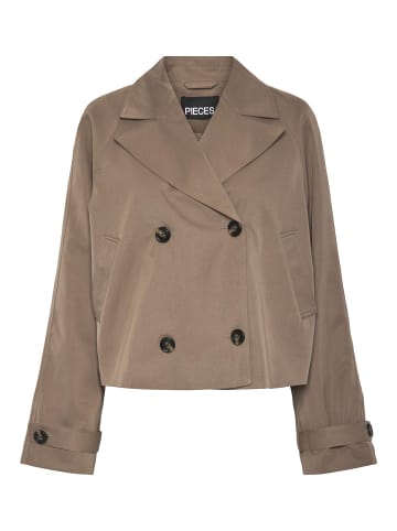 Pieces Trenchcoat in Brown Lentil