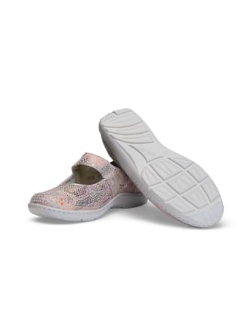 VITAFORM Echt Leder & vitaform Stretch Ballerinas in rosa/floral
