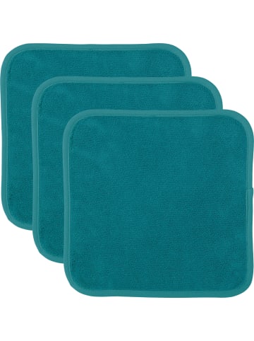 Erwin Müller Frottier Abschminktuch 3er-Pack in petrol