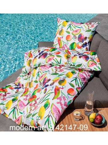 Janine Janine Baumwoll Bettwäsche Modern Art in multicolor Obst