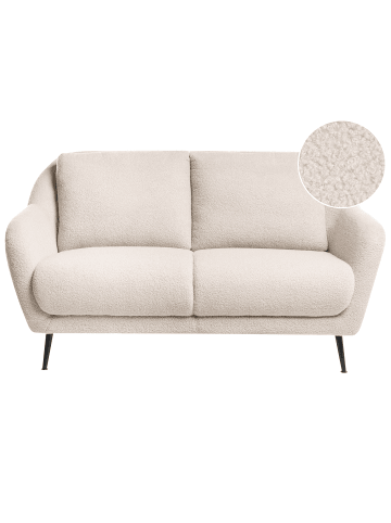 Beliani 2-Sitzer Sofa EIBY in Beige - (W) 130 x (H) 80 x (L) 90 cm