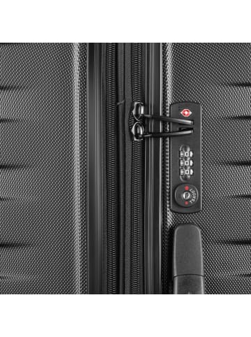 Pack Easy Clipper by Pack Easy Kosmo 4 Rollen Trolley 67 cm mit Dehnfalte schwarz