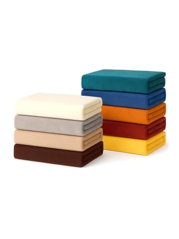 Traumschlaf Spannbettlaken Flausch Frottee in korn