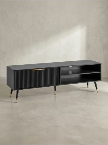 KADIMA DESIGN Lowboard mit Eiche-Dekor 150x51x39 cm TV-Kommode Modern,