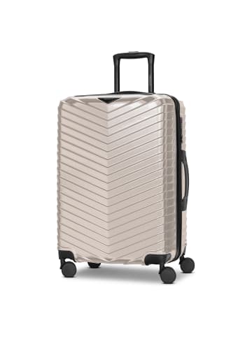Redolz Essentials 18 2.0 4 Rollen Trolley M 66 cm mit Dehnfalte metallic-greige shiny