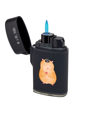 Mr. & Mrs. Panda Feuerzeug Hamster Hut ohne Spruch in Schwarz