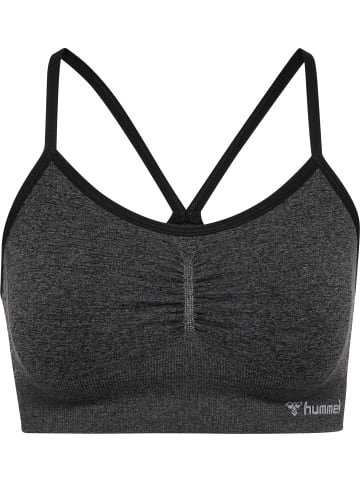 Hummel Hummel T-Shirt Hmlci Yoga Damen Atmungsaktiv Dehnbarem Feuchtigkeitsabsorbierenden Nahtlosen in BLACK MELANGE