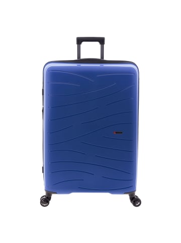 Gladiator 4 Rollen Trolley 74 cm mit Dehnfalte blue