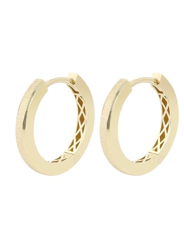 Adeliás Damen Ohrringe – Klappcreole aus 333 Gold in gold