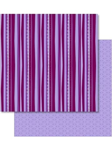 Buntpapierfabrik Ludwig Bähr Scrapbook Paper Winterzauber flieder/brombeer 12x12 Zoll Packung mit ...
