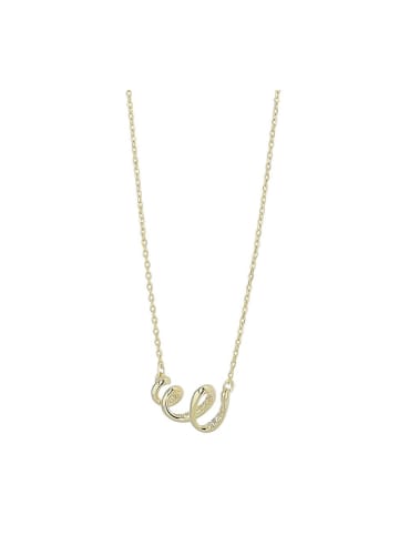 Adeliás Damen Halskette mit Anhänger – aus 925 Silber in gold