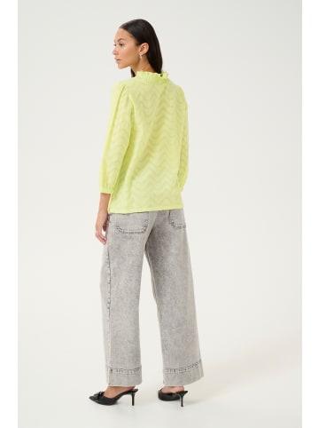 Kaffe Langarm-Bluse KAvictoria Regular fit in Lettuce Green