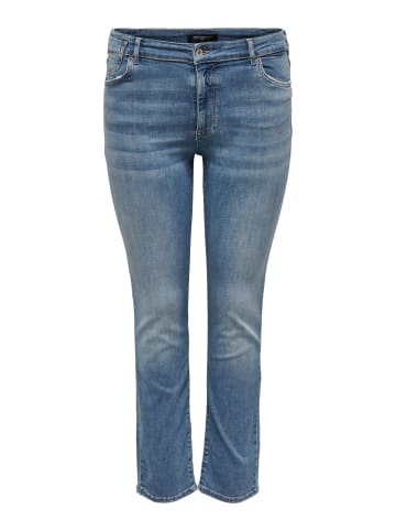 ONLY Carmakoma Straight Leg Jeans Übergröße Plus Size Denim Hose CARALICIA in Blau