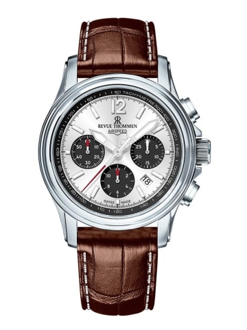 Revue Thommen Analoguhr für Erwachsene in braun