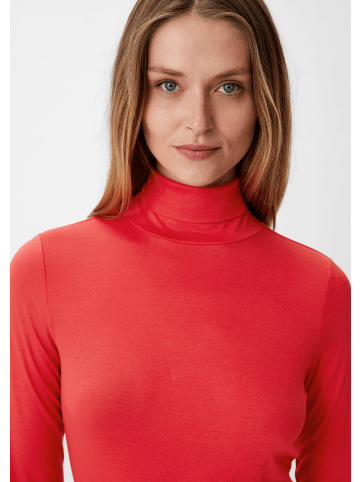 comma T-Shirt langarm in Rot