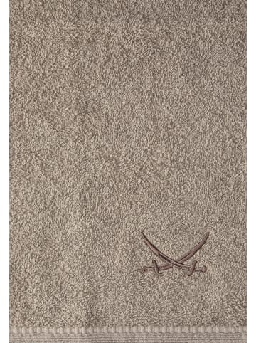 Sansibar 2er Handtuch-Set „Frottier-Kollektion Classic“, 50x100 cm in Taupe