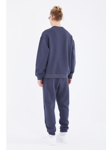 Megaman Basic Jogger Set Oversize Fit in Blau-Smoke