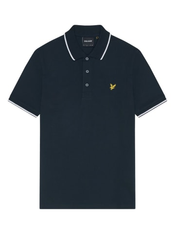 Lyle & Scott Poloshirt in Dunkelblau/Weiß