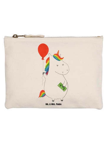 Mr. & Mrs. Panda kosmetiktäschchen Einhorn Luftballon ohne Spruch in Weiß