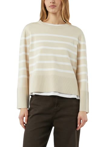 comma Pullover in beige ecru - 0001