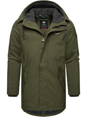 ragwear Kurzmantel Mr Smithem Melange in Olive