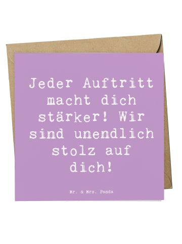 Mr. & Mrs. Panda Einladungskarte Spruch Vokale musikalische Auft... in Lavendeltraum