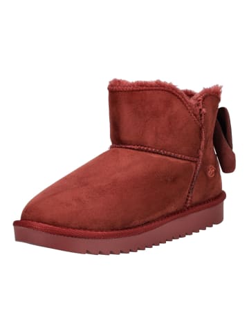 Stiefelette Dunkelrot