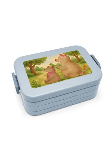 Mr. & Mrs. Panda Lunch Box Bär Kind Design ohne Spruch in Blau Pastell
