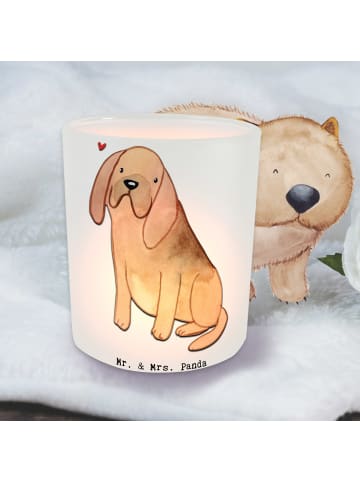 Mr. & Mrs. Panda Teelichthalter Bloodhound Lebensretter ohne Spruch in Transparent