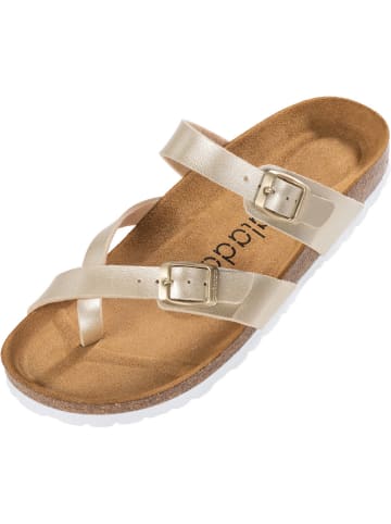 palado Pantoletten in Metallic Gold